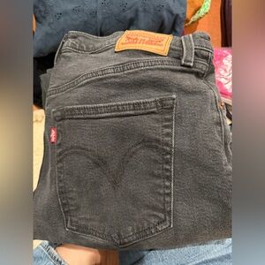 Levi's Ribcage Straight Faded black Jeans - 32